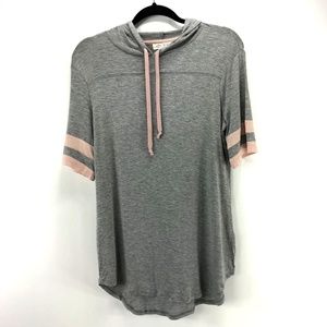 Ultra Flirt Short Sleeve Hood Shirt Football Tee